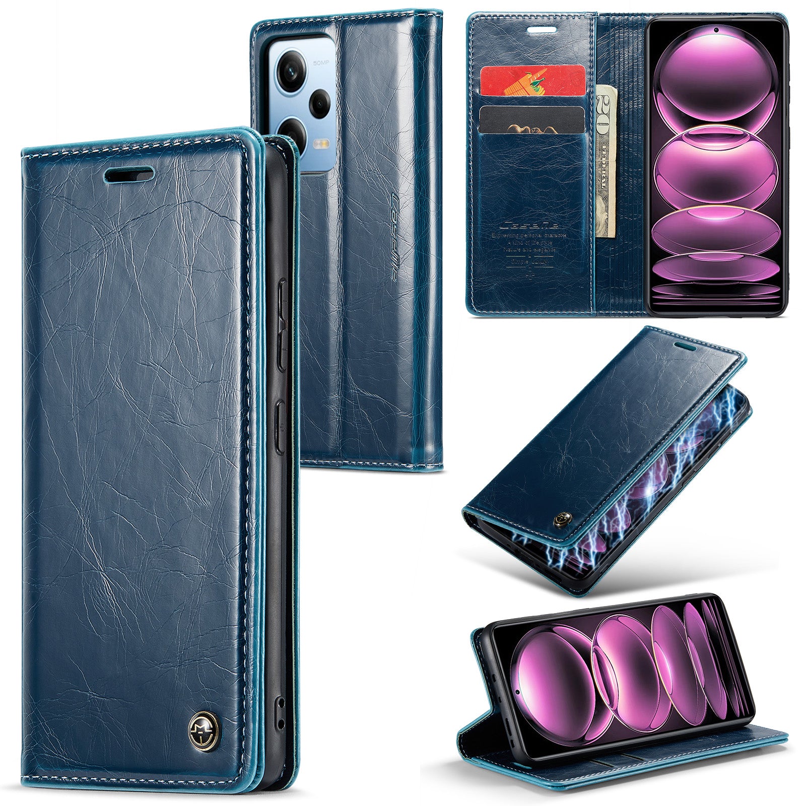 CASEME 003 Series For Xiaomi Redmi Note 12 Pro 5G Note 12 Pro Speed 5G Poco X5 Pro 5G Anti-drop PU Leather Wallet Stand Cover Waxy Texture Phone Case CASEME 003 Series For Xiaomi Redmi Note 12 Pro 5G Note 12 Pro Speed 5G Poco X5 Pro 5G Anti-drop PU Leather Wallet Stand Cover Waxy Texture Phone Case